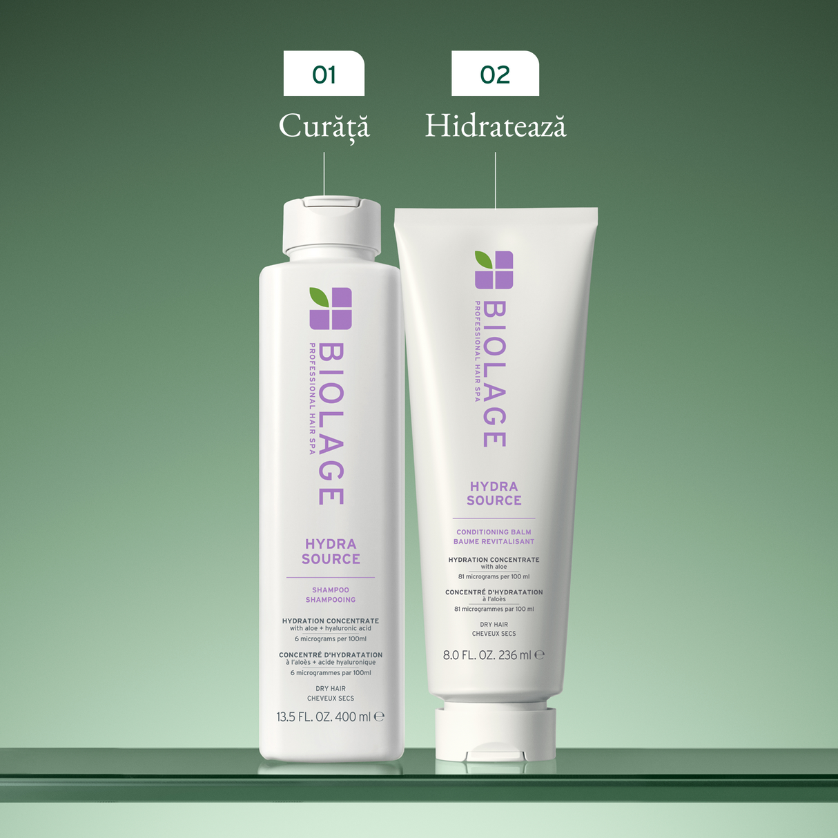Biolage Hydra Source – Balsam Hidratant cu Aloe Vera și Acid Hialuronic pentru Toate Tipurile de Păr 236 ml