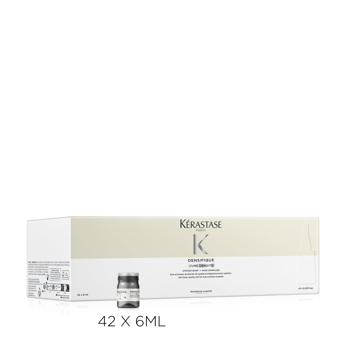 Kérastase Densifique Cure Densité – Tratament Intensiv pentru Densitate și Textură Vizibil Îmbunătățite (42 x 6ml)