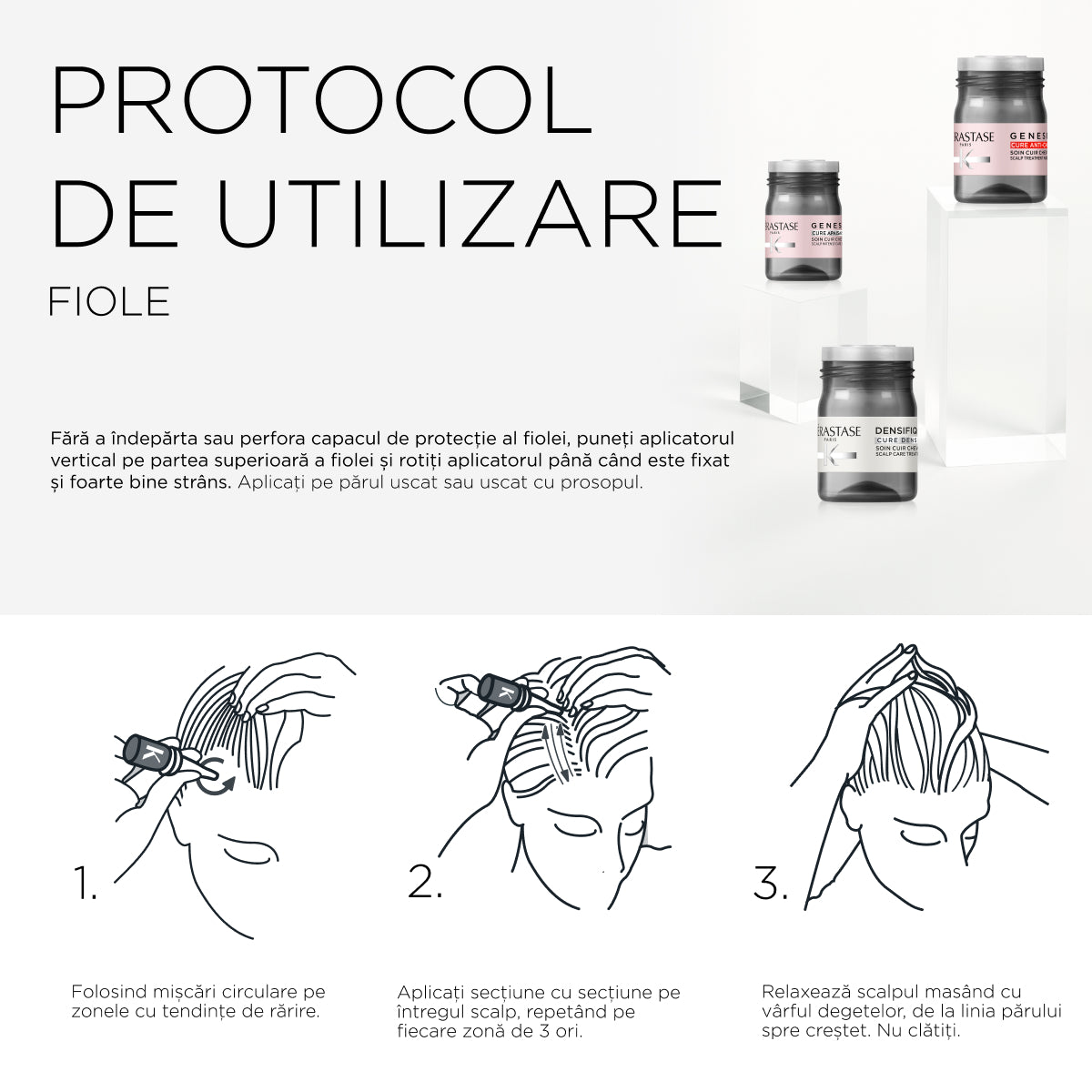 Kérastase Densifique Cure Densité – Tratament Intensiv pentru Densitate și Textură Vizibil Îmbunătățite (42 x 6ml)