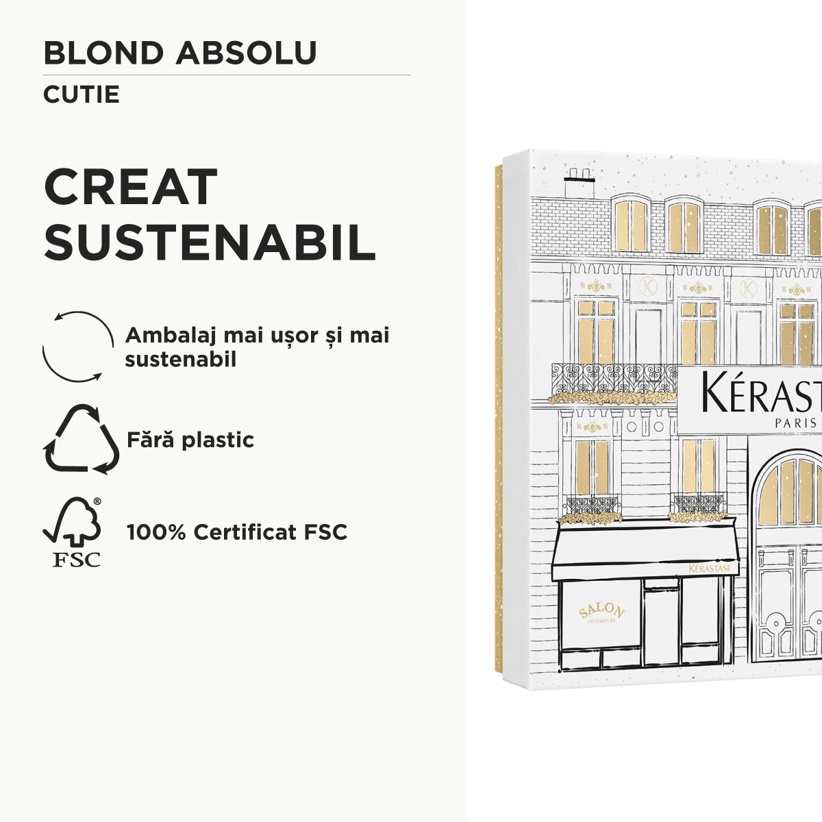 Kérastase Blond Absolu Holidays 2025 Set Cadou – Ritual Premium de Îngrijire pentru Păr Blond: Bain Lumière 250ml + Cicaflash 250ml + Cicaplasme 150ml