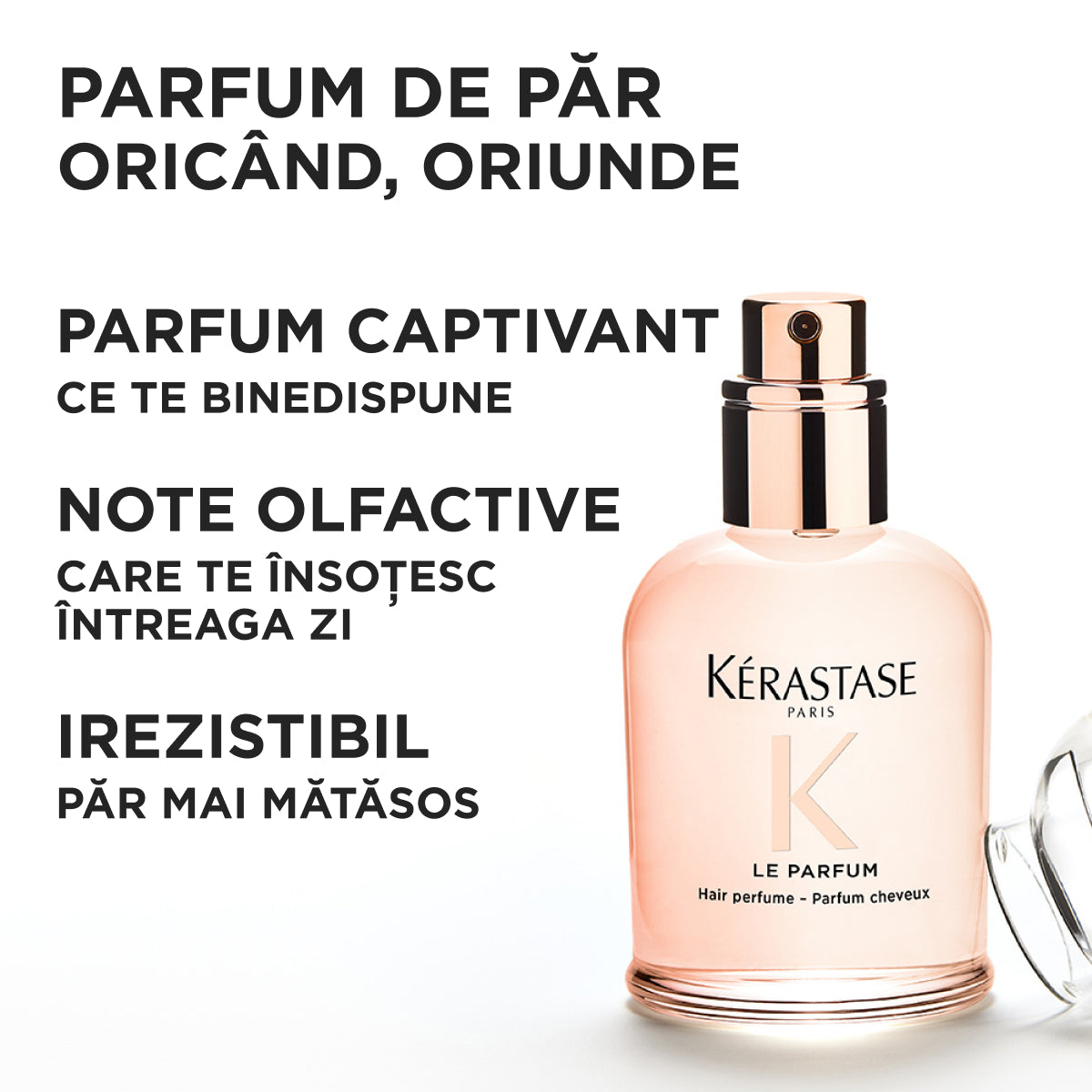 Kérastase Gloss Absolu Le Parfum – Parfum de păr rafinat, cu note florale și citrice – 30 ml