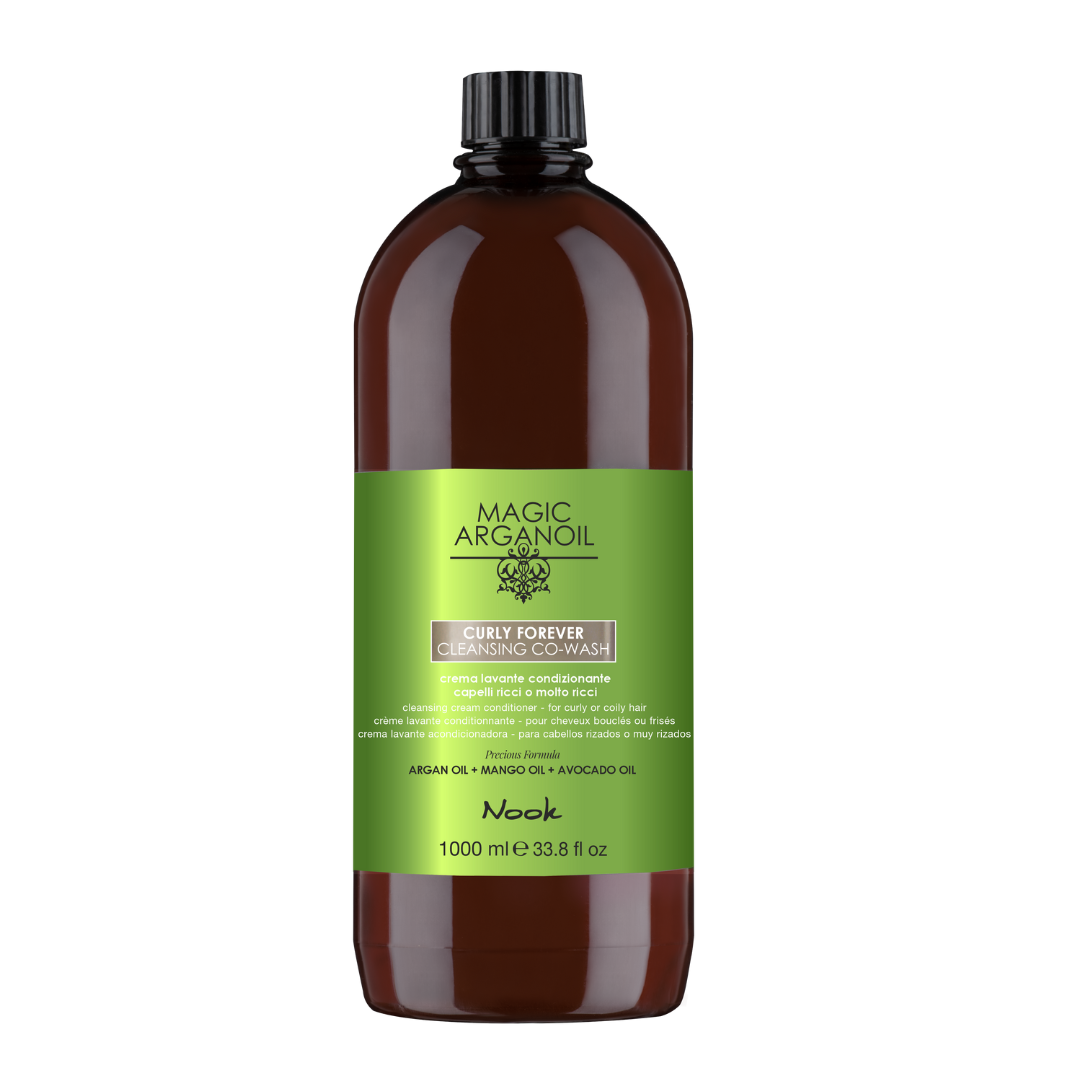 Nook Magic ArganOil Curly Forever Cleansing Co-Wash – Curățare delicată & hidratare intensă pentru părul creț și ondulat