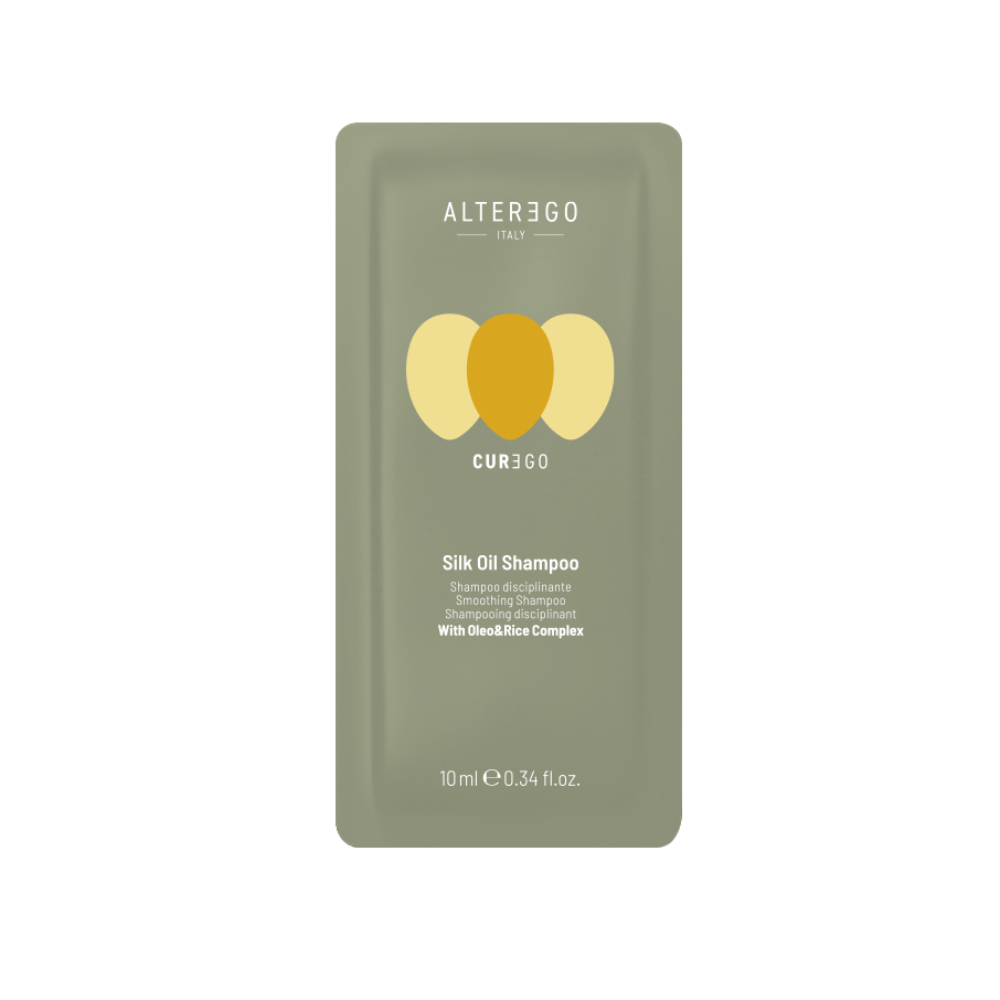 Șampon Iluminator Pentru Părul Rebel Și Indisciplinat AlterEgo CureEgo Silk Oil 950ml