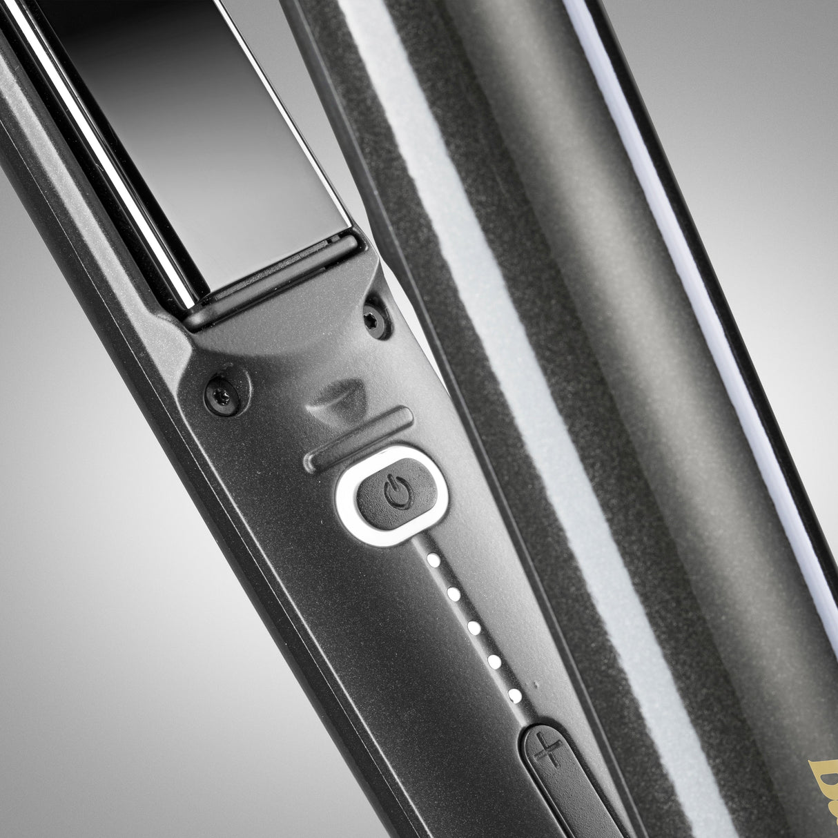 Placă Profesională BaBylissPRO Stilista Gri-Auriu 25mm cu Memorie Inteligentă și Tehnologie cu Ioni