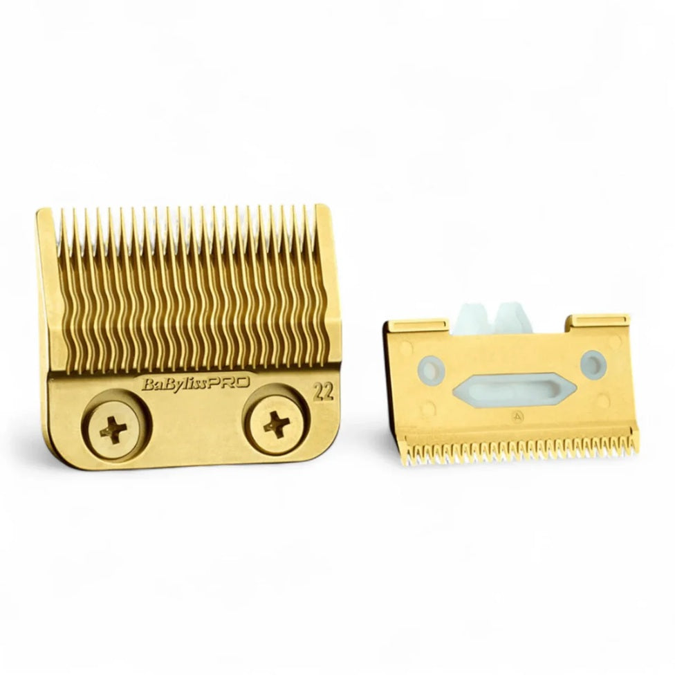 BaBylissPRO Titanium Gold – Professional 45mm Fade Blade, Ultra-Precise MIM, FX Compatible