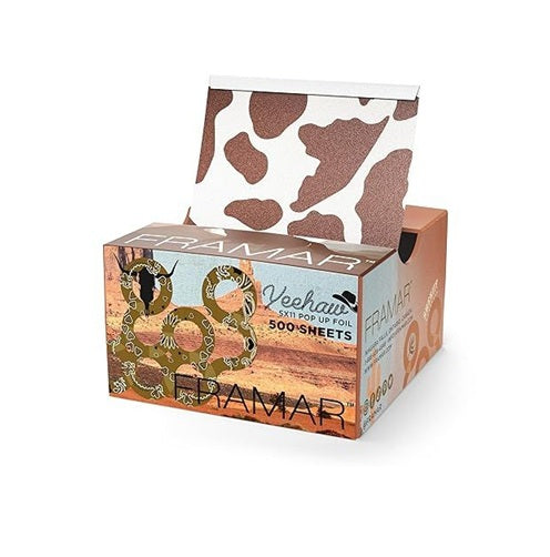 Framar Yeehaw – Set of 500 Pre-Cut and Embossed Aluminum Foils for Professional Highlights