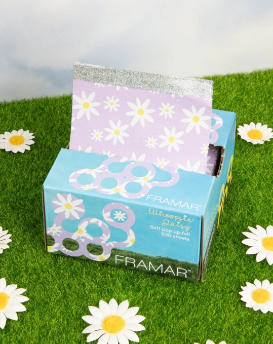 Framar Whoopsie Daisy - Set of 500 Pre-Cut and Embossed Foil Sheets for Professional Highlights