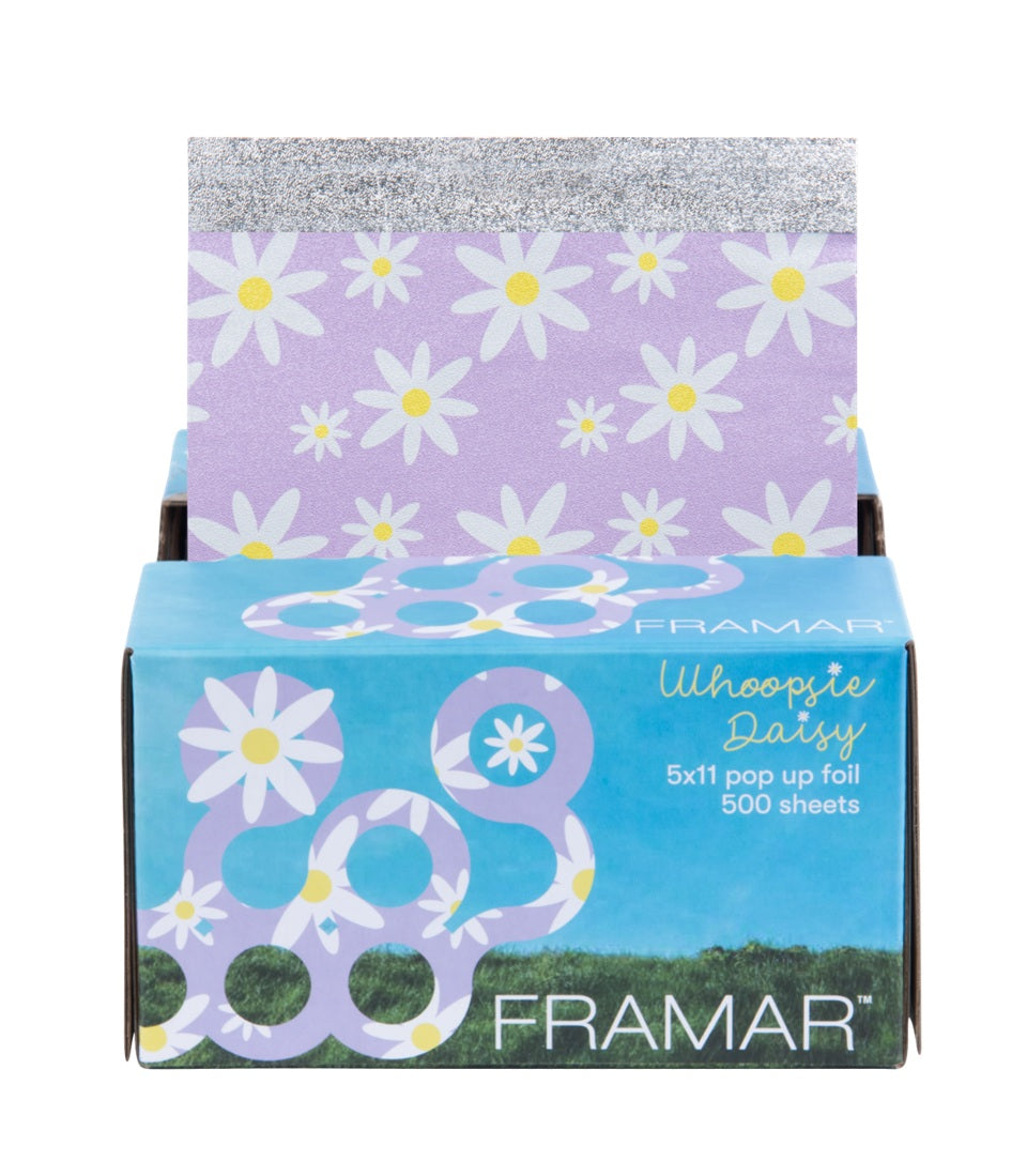 Framar Whoopsie Daisy - Set of 500 Pre-Cut and Embossed Foil Sheets for Professional Highlights
