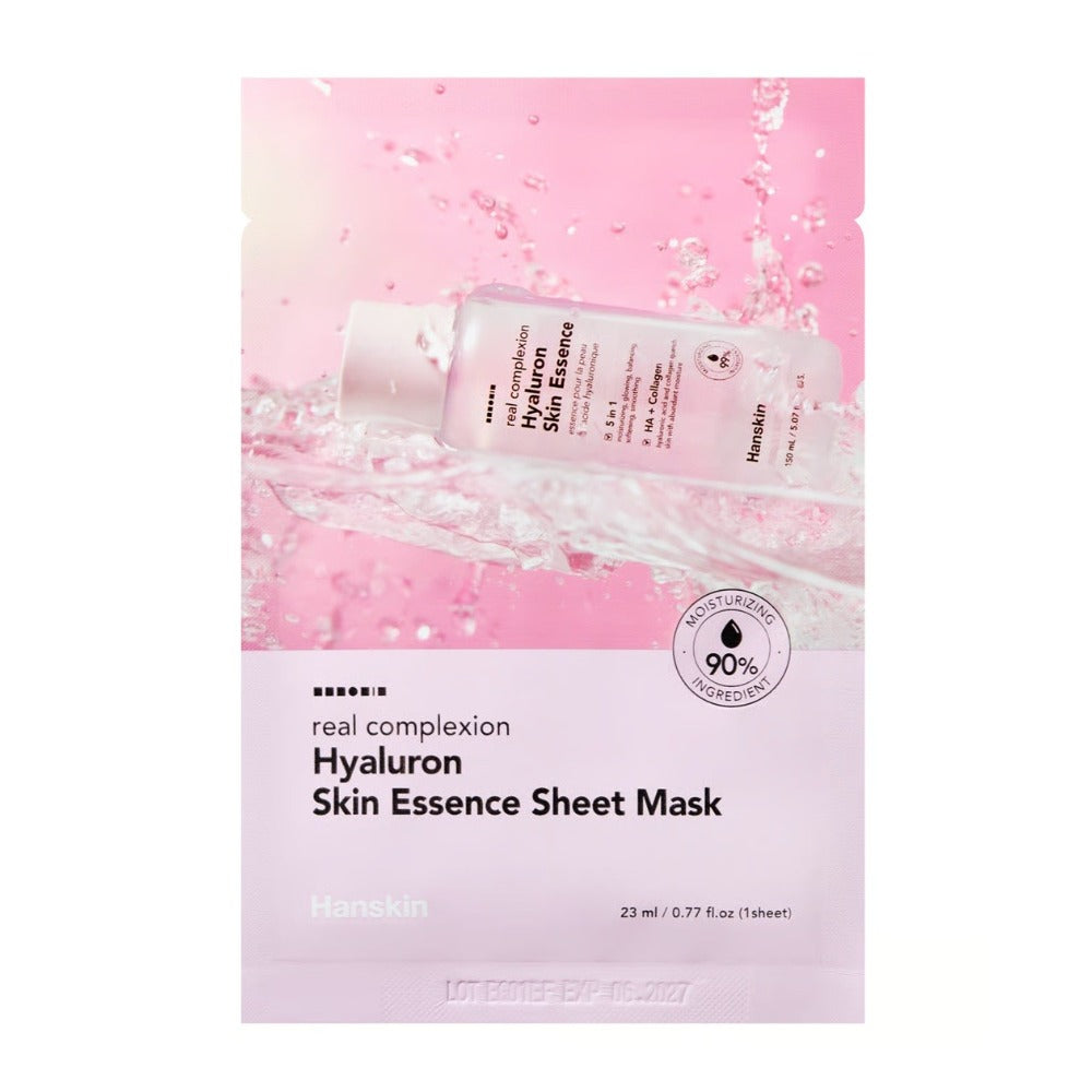 Hanskin Real Complexion Hyaluron Skin Essence Sheet Mască de Față Tip Șervețel
