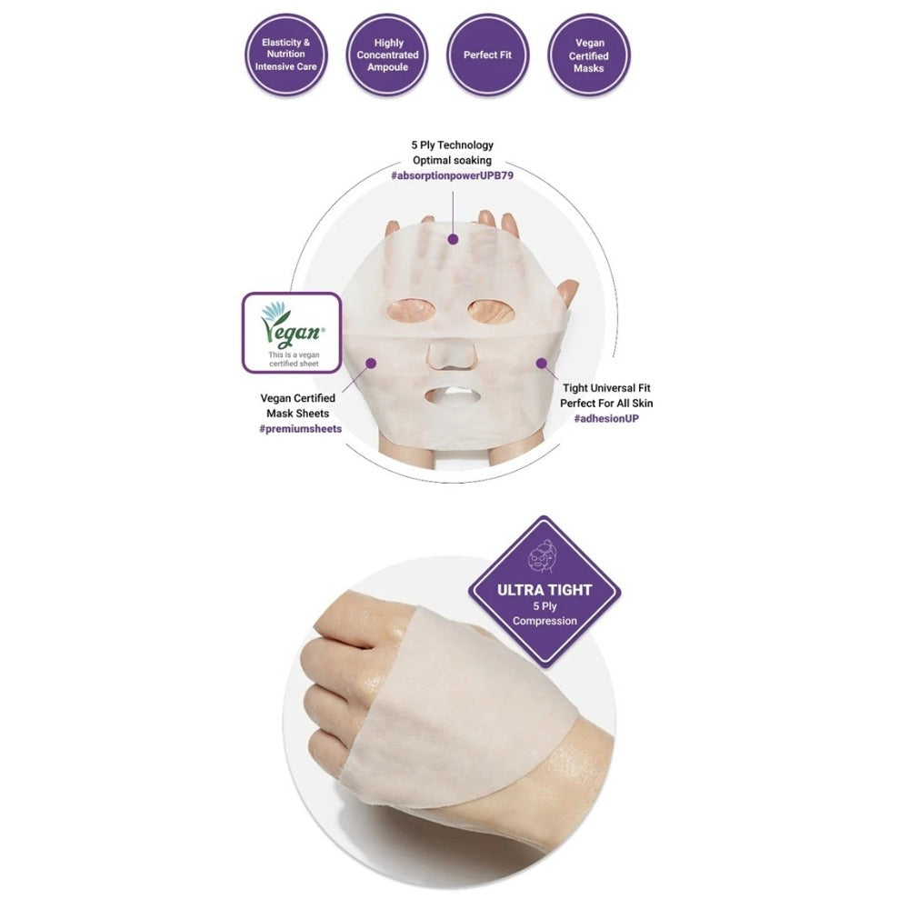 Missha Night Repair Probio Ampoule Sheetmask Mască de Față Tip Șervețel 30g
