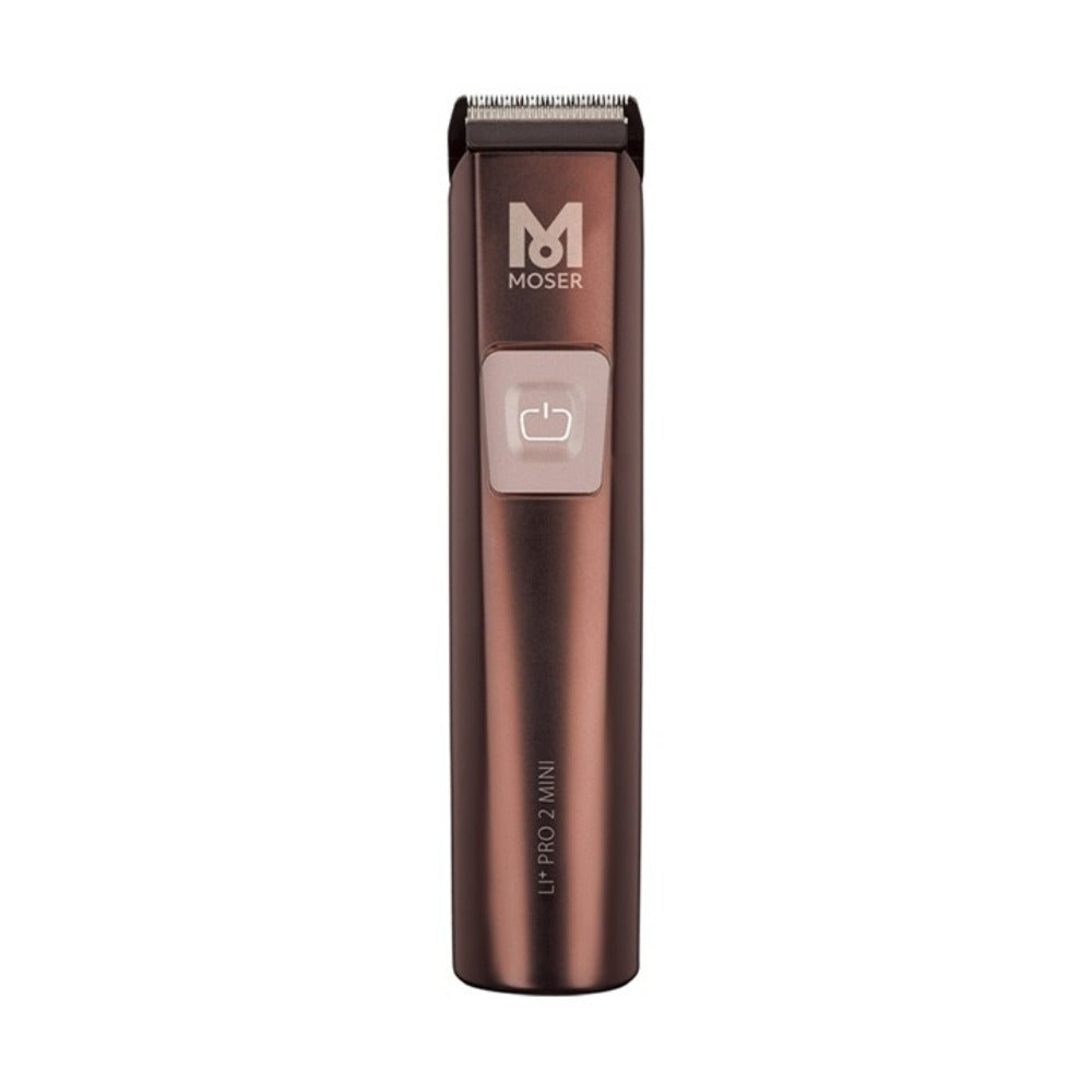 MOSER Li+ Pro2 Mini Trimmer 1588-0050 – Trimmer Profesional cu Acumulator Li-Ion, Diamond Blade și Motor cu 3 Viteze pentru Contur, Barbă și Finisaje de Precizie