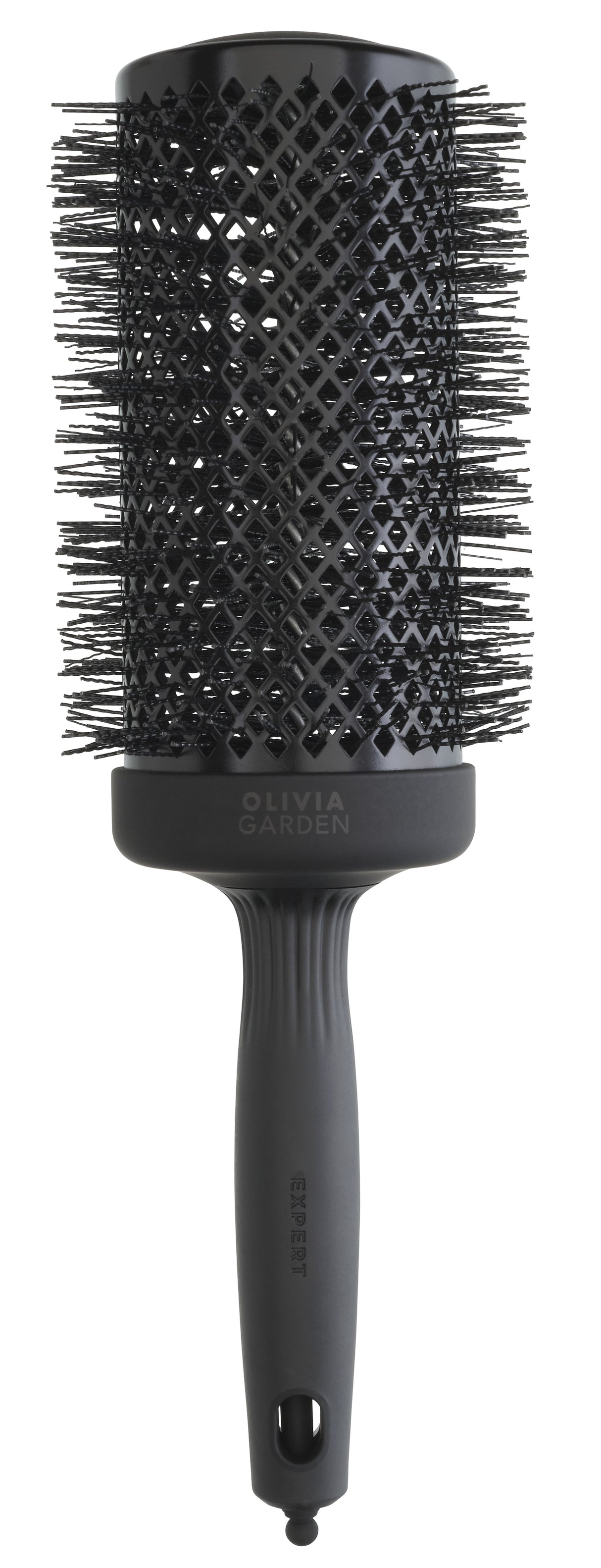 Olivia Garden Expert Blowout Black Label 65 – Perie Profesională Extra-Long cu Peri Wavy pentru Volum Maxim, Strălucire și Uscare Rapidă