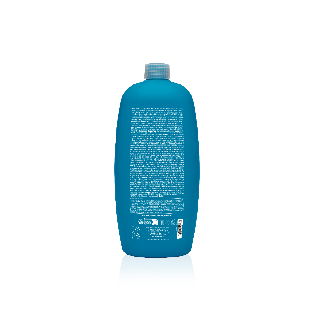 Alfaparf Milano Semi di Lino Curls Enhancing Low Shampoo – Șampon Delicat pentru Păr Ondulat și Creț, Hidratare și Anti‑Frizz