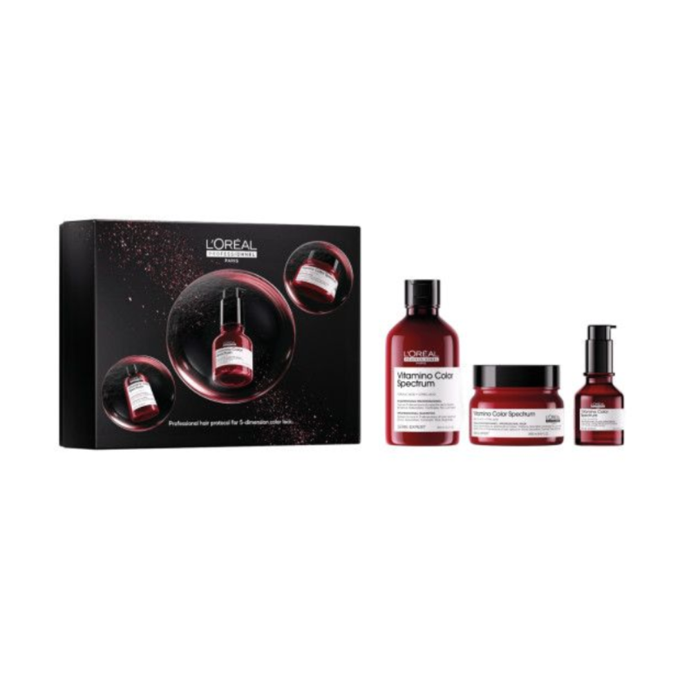 LP Serie Expert Vitamino Color Spectrum Set Trio26 pentru mentinerea intensitatii culorii Sampon 300ml + Masca 250ml + Serum Glass Shine 50ml
