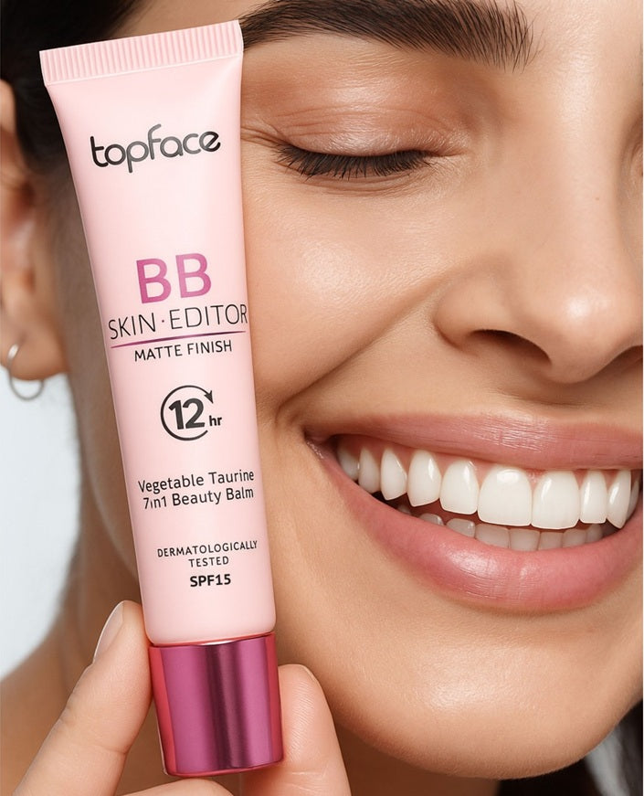 Topface BB Skin Editor Matte Finish – Balsam de Frumusețe cu Efect Matifiant și Rezistență de 12 Ore