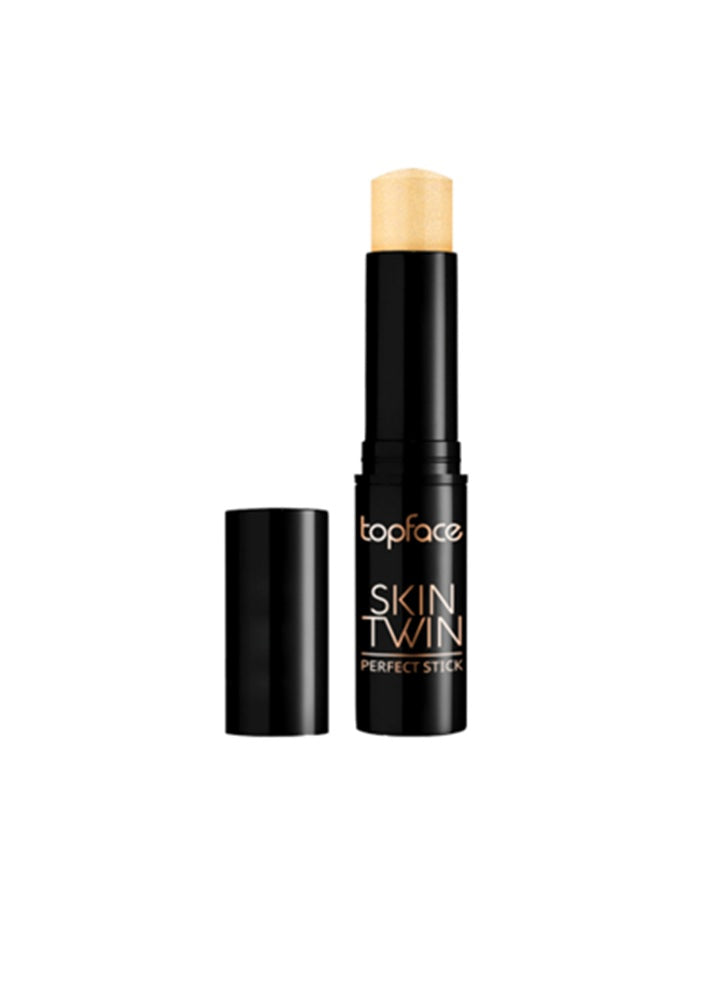 Topface Stick Iluminator Skin Twin Perfect – Luminozitate naturală, efect satinat și hidratare intensă cu Ulei de Macadamia