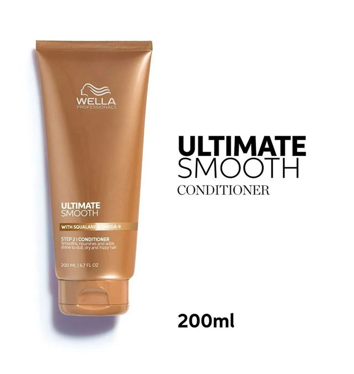 Wella Professionals Ultimate Smooth Balsam 200 ml – Hidratare Intensă și Netezire Anti-Frizz pentru Păr Uscat și Rebel