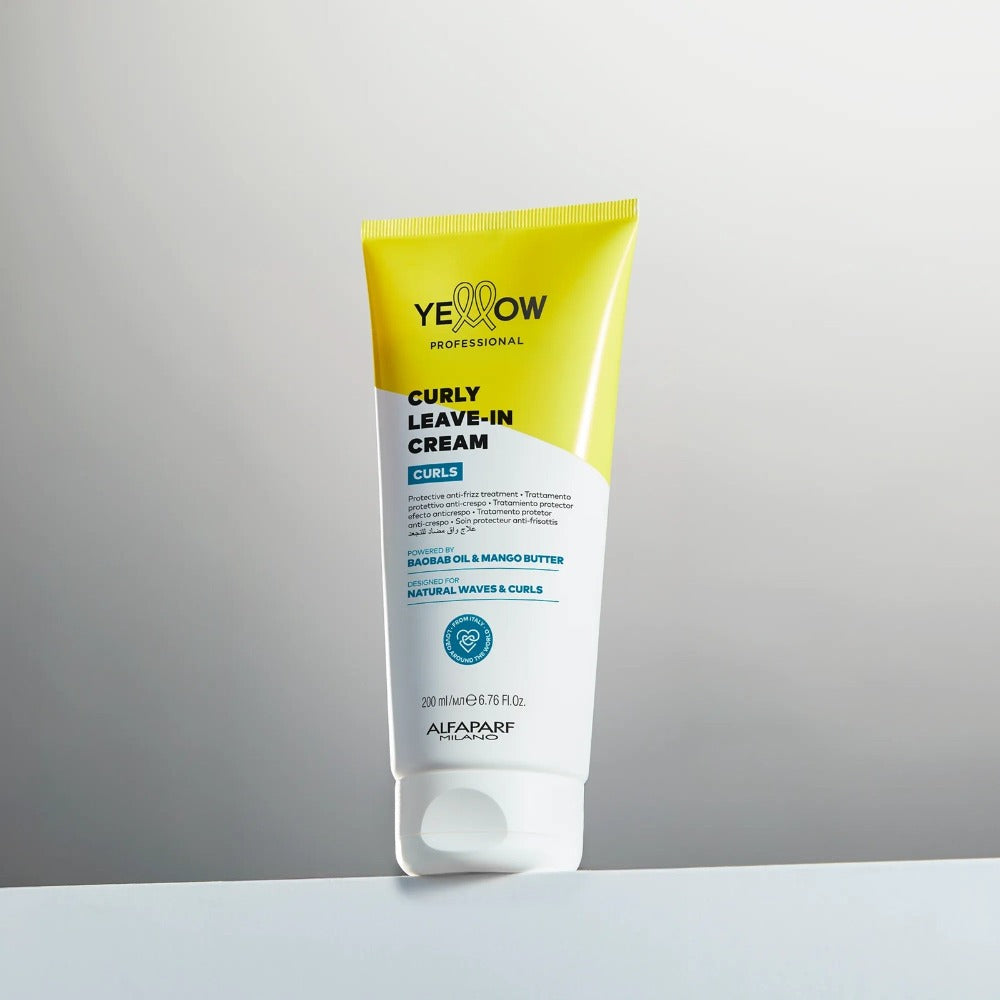 Yellow Professional Curls Cremă Leave-In pentru Definirea Buclelor– Protecție, Hidratare și Control Anti-Frizz
