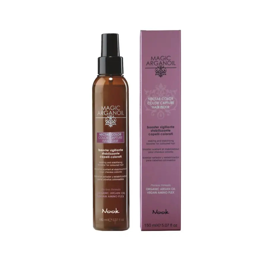 Booster pentru Strălucire și Protecția Culorii Părului Vopsit – Nook Magic ArganOil Nectar Color - 150 ml - Păr