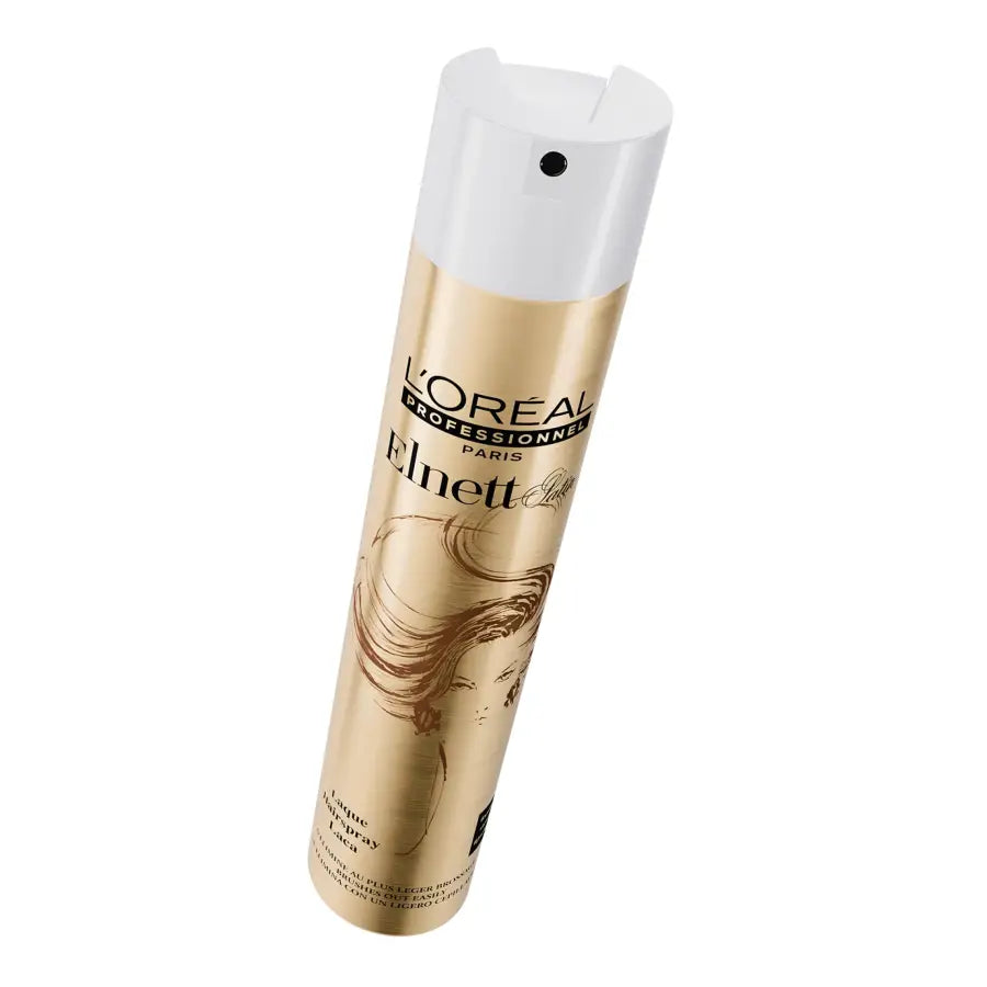 Fixativ Profesional L’Oréal Professionnel Elnett Satin Forte – Fixare Puternică și Protecție Împotriva Umidității 500ml