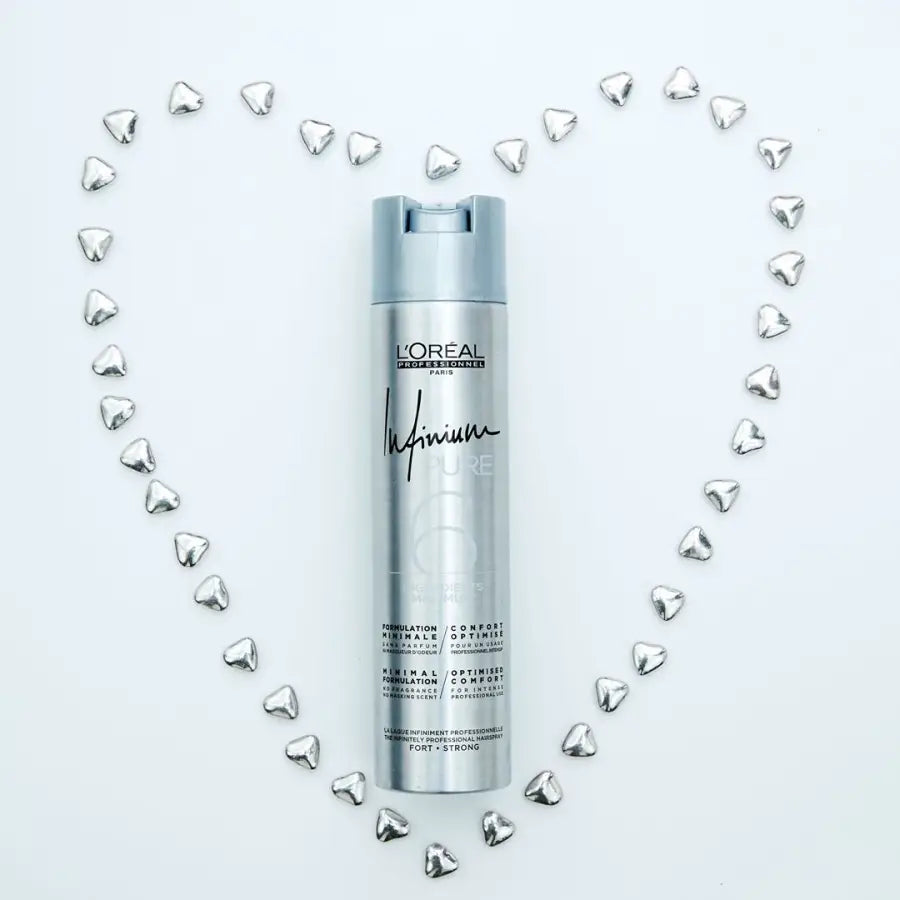 Fixativ Profesional L’Oréal Professionnel Infinium Pure Strong 300ml – Fixare Puternică Ultra-Uscată Fără Parfum - Păr