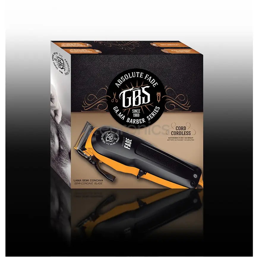 GA.MA Absolute FADE – Mașină Profesională de Tuns Cord/Cordless cu Lamă Semiconcavă și Autonomie 120min - Aparatură