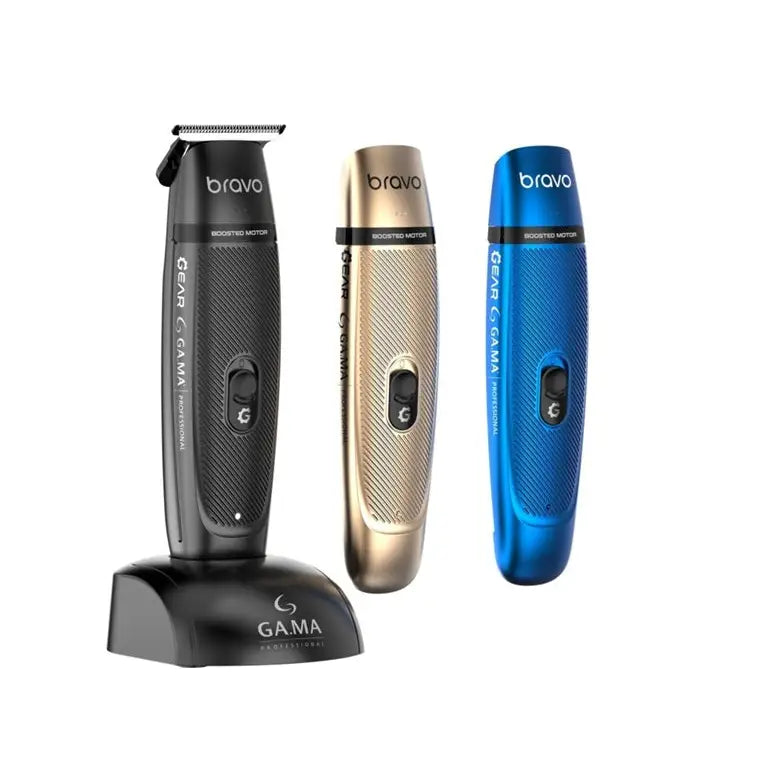 GA.MA Bravo Gear Booster Mașină de Contur Profesional – Motor 9000 rpm Lamă DLC T-Blade USB 60 min Autonomie Carcase