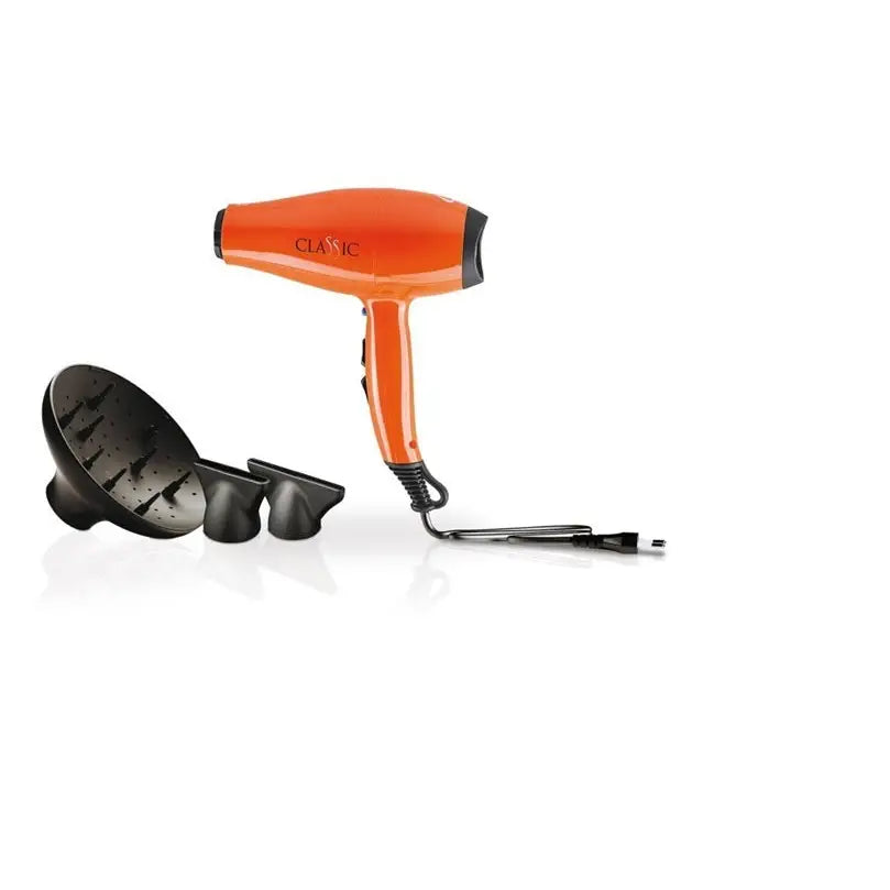 GA.MA Classic – Uscător de Păr Profesional 2200W cu Motor AC Italian Design Ergonomic și Uscare Rapidă - PORTOCALIU