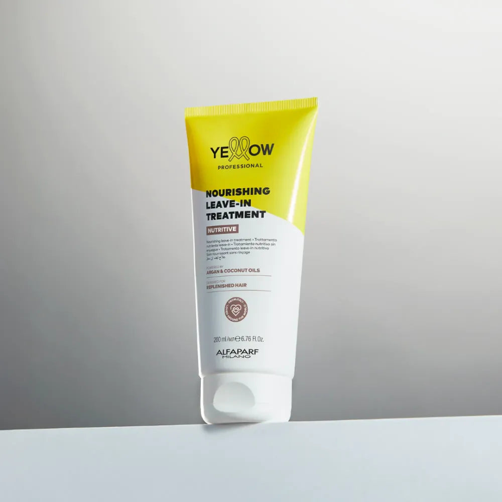 Yellow Nourishing Leave-In Treatment – Tratament Profesional Leave-In pentru Păr Uscat, Hidratare & Protecție 200ml