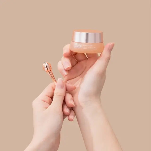 IREN Shizen TIMELESS ELIXIR 15ml – Cremă anti-îmbătrânire pentru conturul ochilor și buzelor cu Bakuchiol și roller cu finisaj din platină