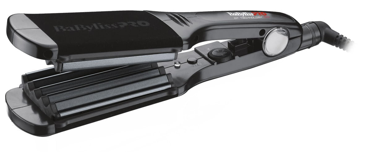 Placă de Creponat BaByliss PRO Dial-a-Heat Crimping Iron 60mm, cu Plăci Ultra-Netede și Design Profesional