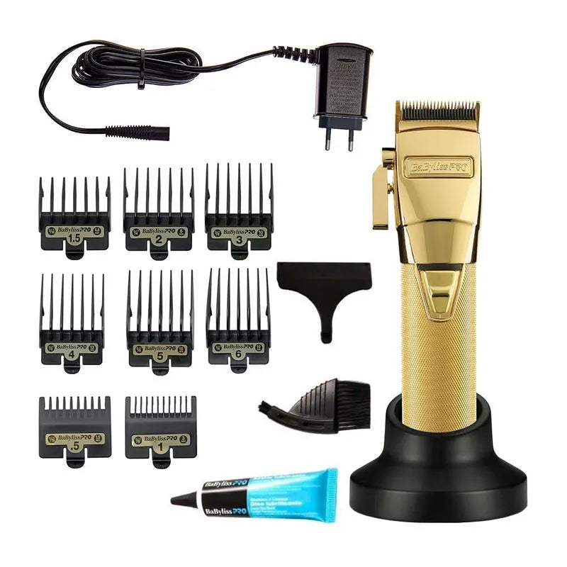 Maşină De Tuns fără Cablu BaByliss PRO 4artists GoldFX Metal, cu Motor Digital și Lamă de Oțel Japonez RESIGILAT