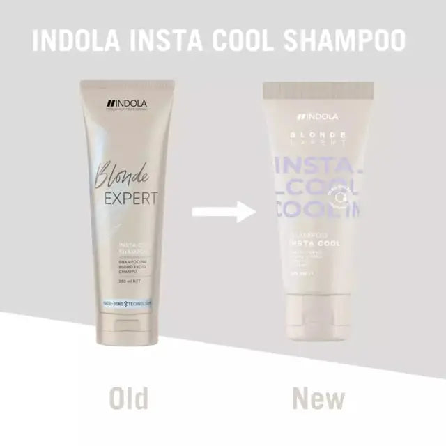 Indola Blonde Expert InstaCool Shampoo– Șampon Profesional pentru Neutralizarea Tonurilor Galbene cu Pigmenți Mov și