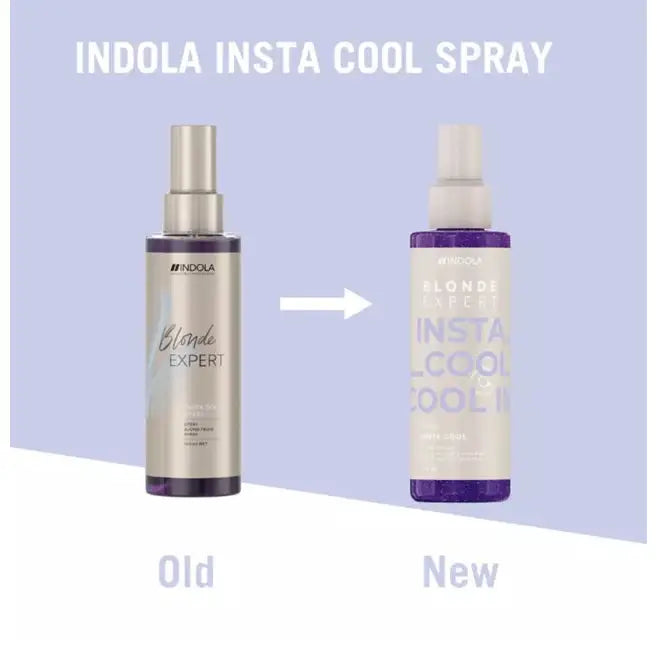 Indola Blonde Expert InstaCool Spray 150ml – Spray Leave-In Anti-Galben pentru Păr Blond sau Gri Efect Instant
