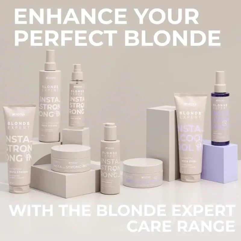 Indola Blonde Expert InstaStrong Șampon 1000ml – Puterea Blondului Sănătos și Strălucitor - Păr
