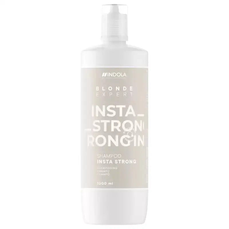 Indola Blonde Expert InstaStrong Șampon 1000ml – Puterea Blondului Sănătos și Strălucitor - Păr