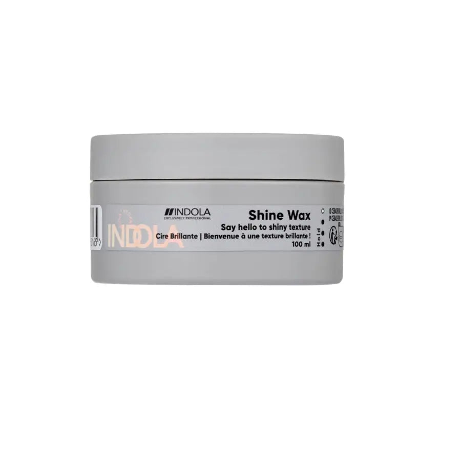Indola Shine Wax 100ml – Ceară Profesională pentru Strălucire Intensă Fixare Flexibilă și Coafuri Perfect Definite - Păr