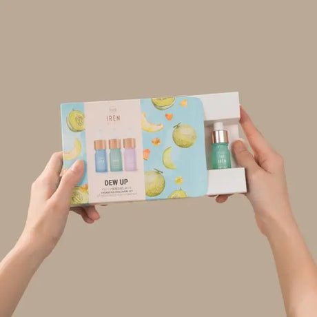 IREN Shizen Dew Up Discovery Kit – Kit pentru hidratarea pielii uscate sensibile și deshidratate cu superingrediente