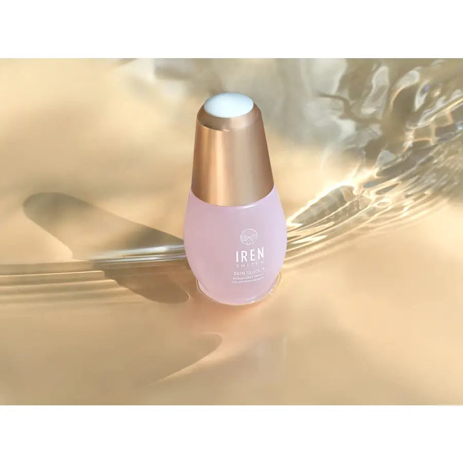 IREN Shizen Skin Reboot 20ml – Ser antioxidant cu rodie cofeină și alge roșii pentru un ten revitalizat luminos și