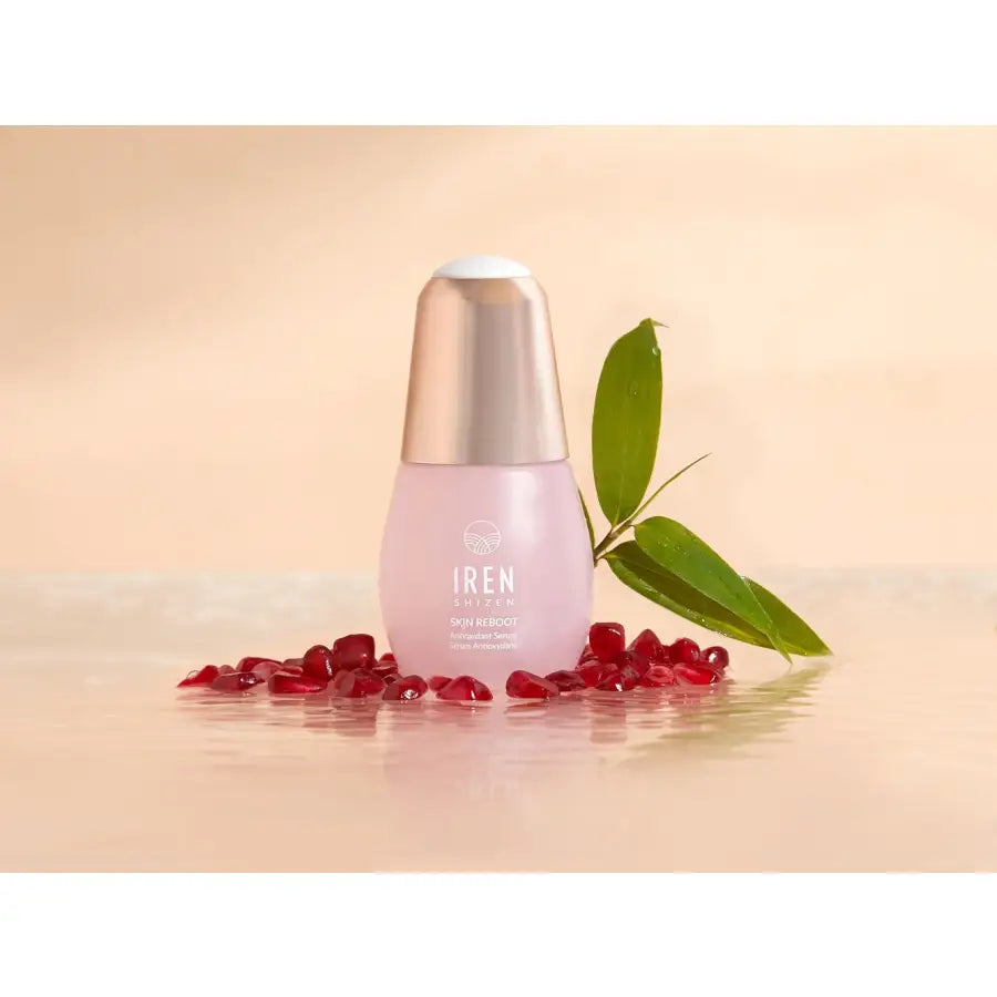 IREN Shizen Skin Reboot 20ml – Ser antioxidant cu rodie cofeină și alge roșii pentru un ten revitalizat luminos și