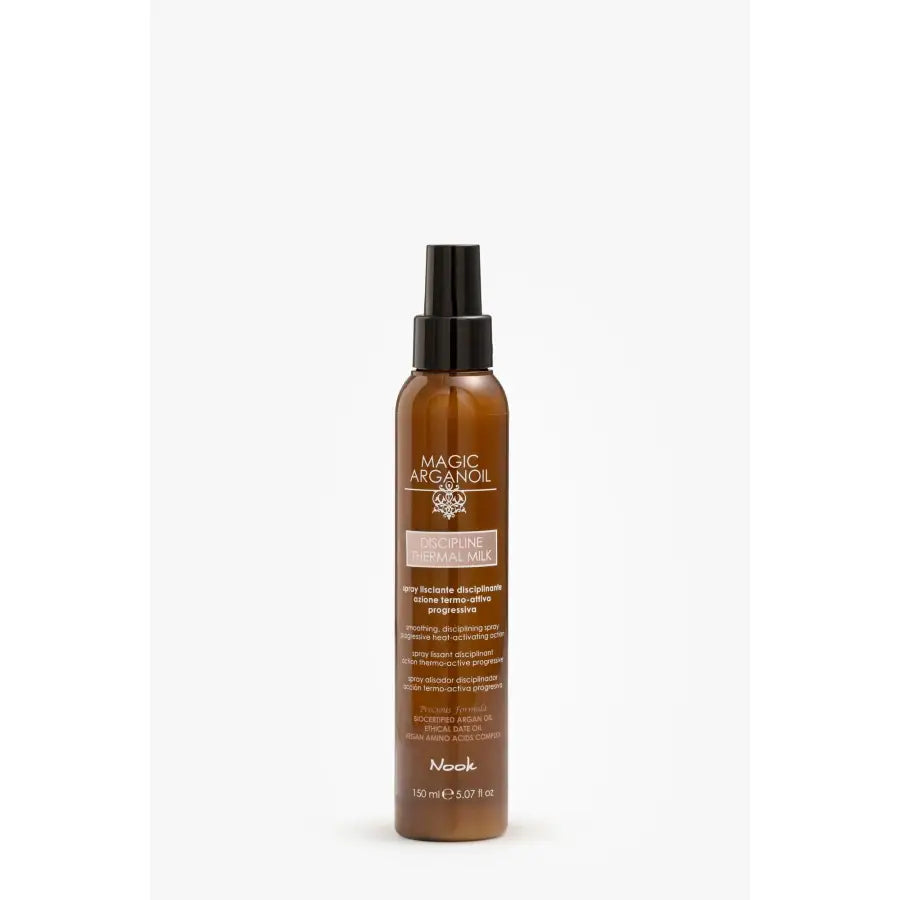 Lapte Disciplinant cu Acțiune Termică și Complex Vegan de Amoniacizi Nook Magic ArganOil Discipline 150ml - 150 ml - Păr