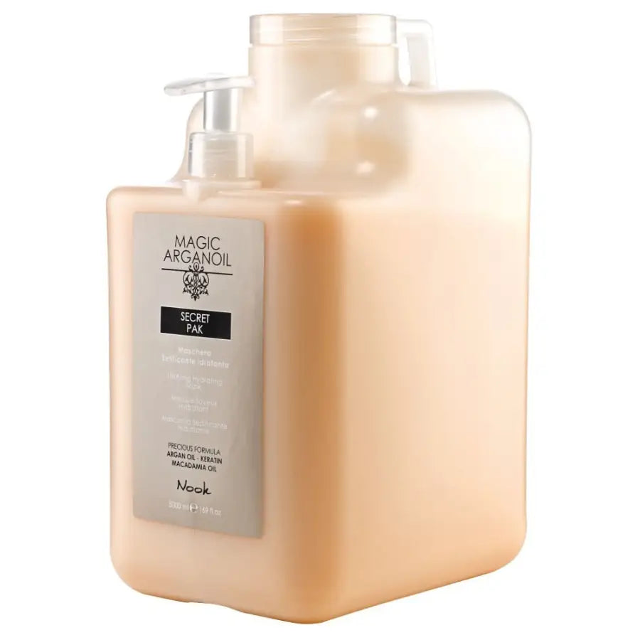 Mască Hidratantă cu Textură Mătăsoasă Formulată pentru Strălucirea și Repararea Părului Uscat Nook Magic ArganOil