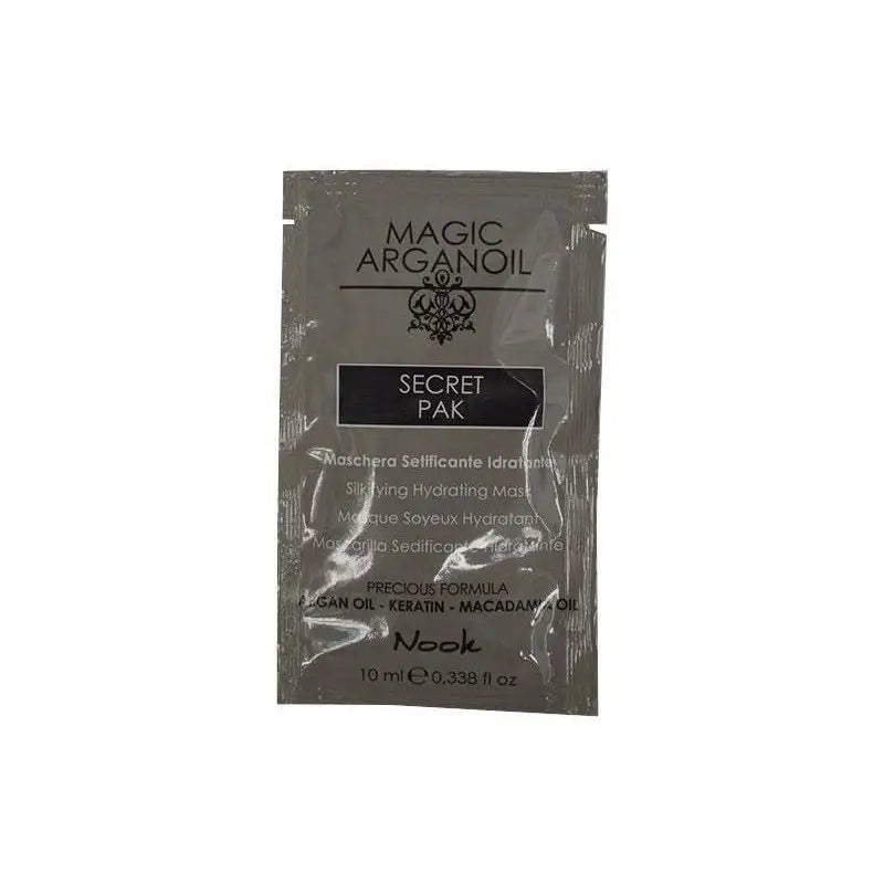 Mască Hidratantă cu Textură Mătăsoasă Formulată pentru Strălucirea și Repararea Părului Uscat Nook Magic ArganOil