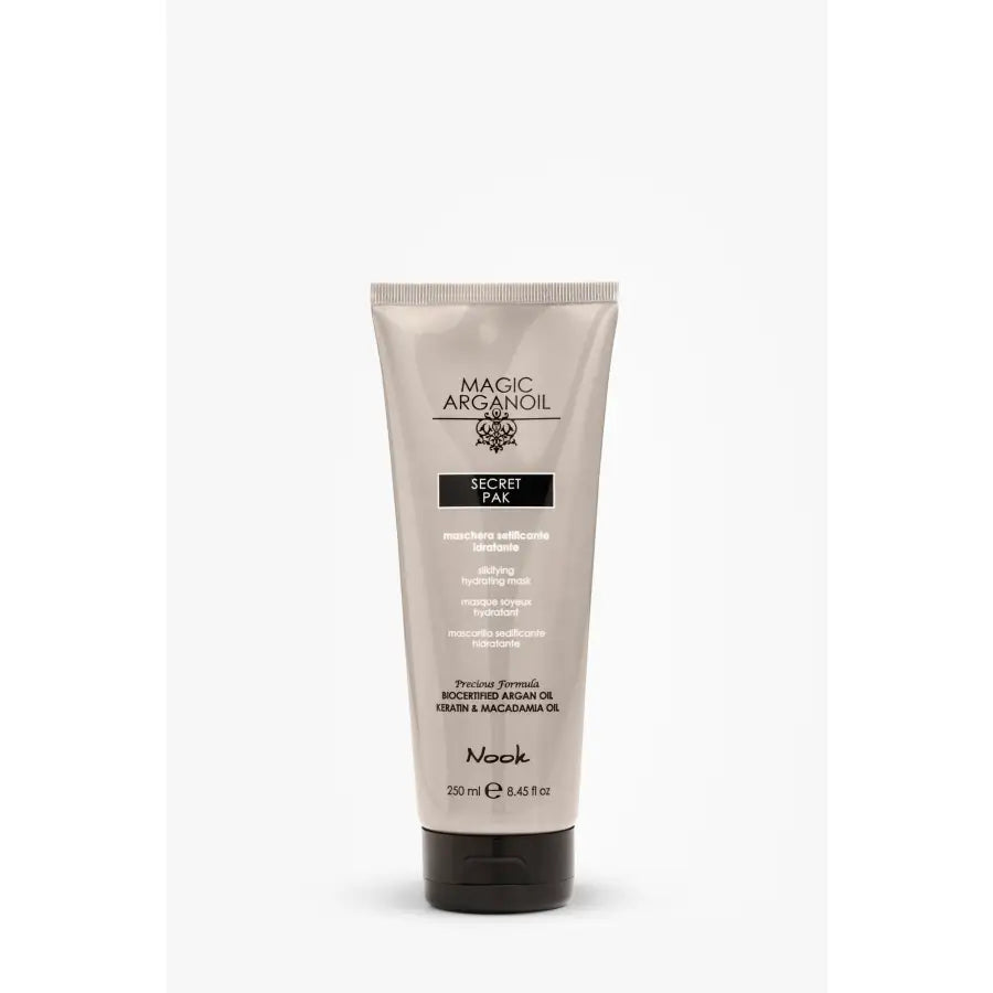Mască Hidratantă cu Textură Mătăsoasă Formulată pentru Strălucirea și Repararea Părului Uscat Nook Magic ArganOil