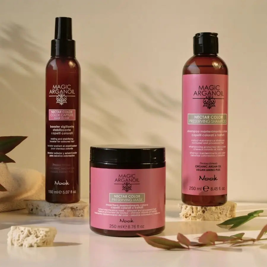 Mască Profesională pentru Părul Vopsit – Protecție Reparare și Strălucire Intensă | Nook Magic ArganOil Nectar Color