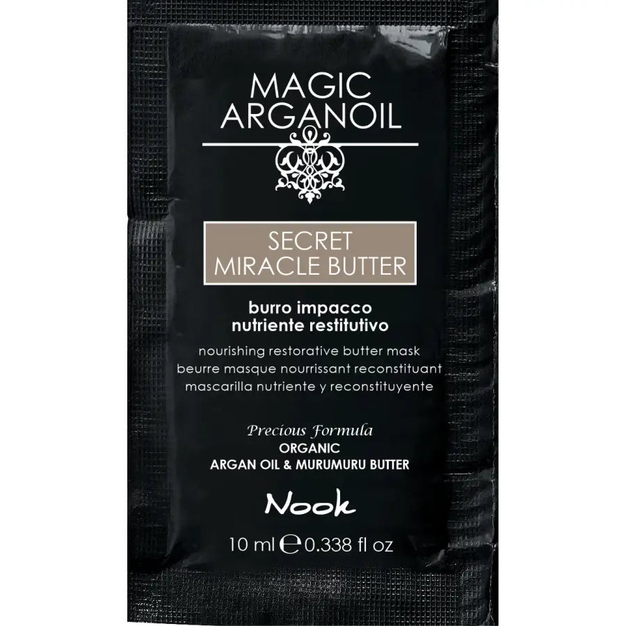 Mască Restructurantă pentru Părul Deteriorat cu Unt de Argan și 91% Ingrediente Naturale Nook Magic ArganOil Secret