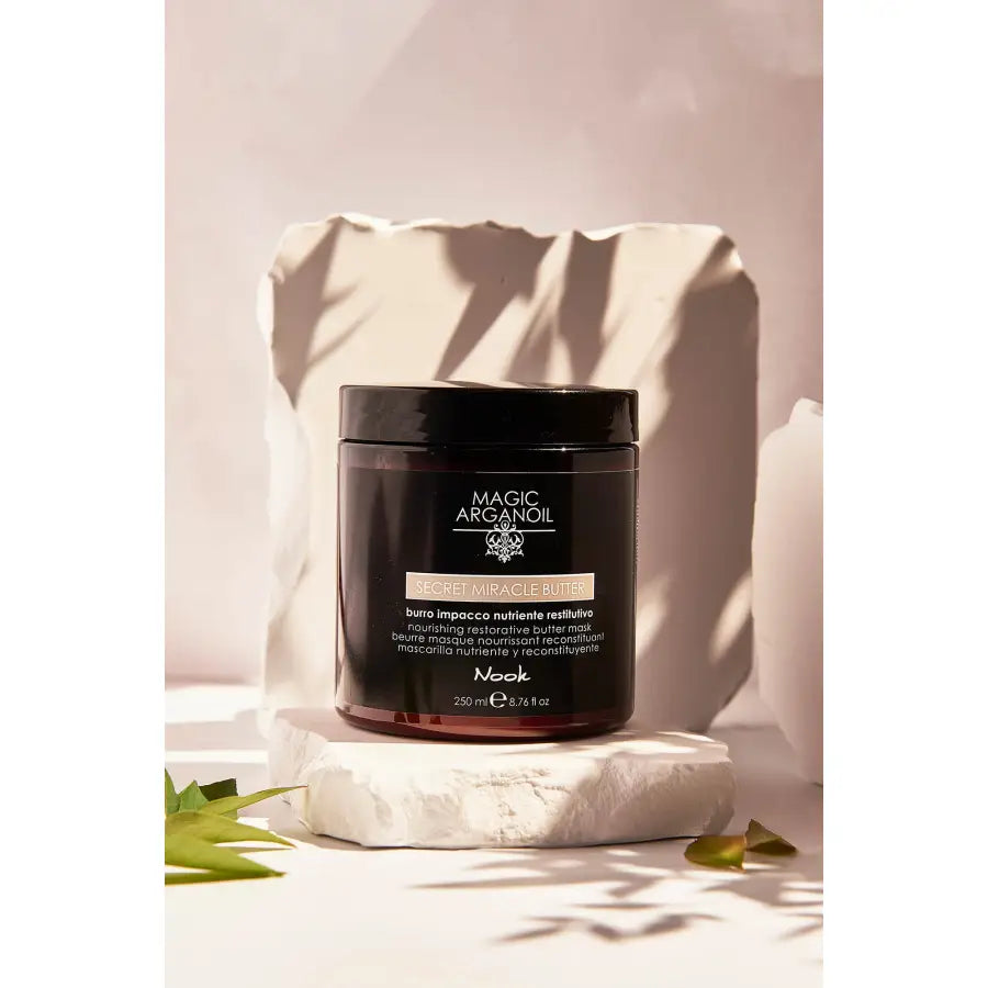 Mască Restructurantă pentru Părul Deteriorat cu Unt de Argan și 91% Ingrediente Naturale Nook Magic ArganOil Secret