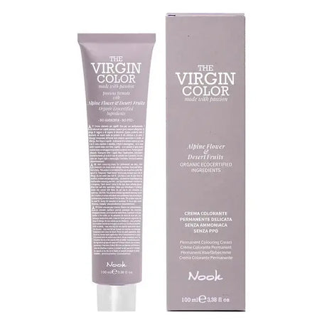 Nook Virgin Color 100ml – Vopsea Permanentă Fără Amoniac Acoperire 100% & Culoare Durabilă - 100 ml / Albastru Steel
