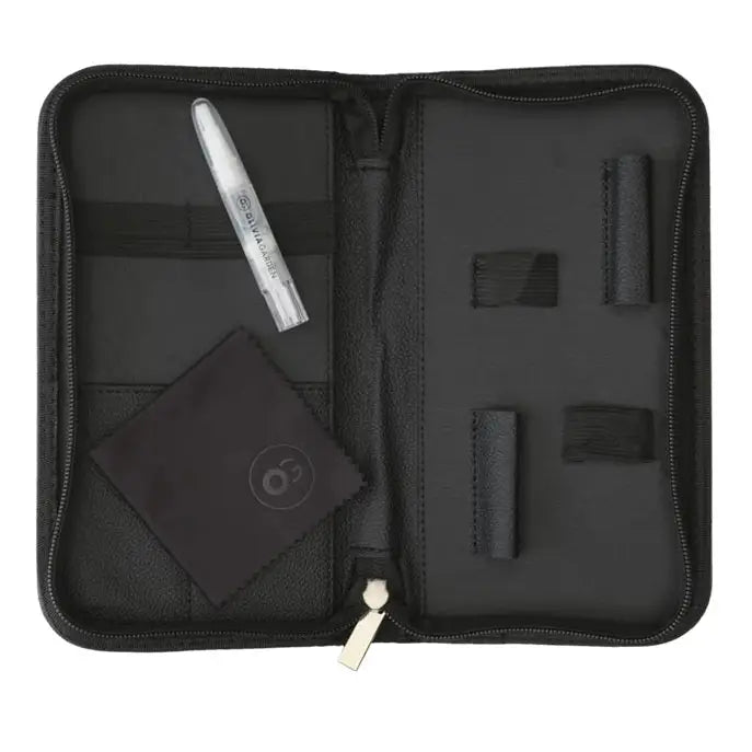 Olivia Garden Black Standard Pouch – Husă Profesională pentru Foarfeci cu 3 Compartimente Protecție Maximală și Design