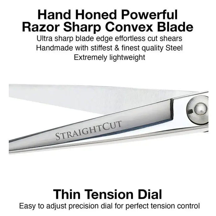 Olivia Garden StraightCut 5.75” – Foarfecă Profesională de Tuns cu Design Ergonomic Lamă Ultra-Ascuțită și Tăiere